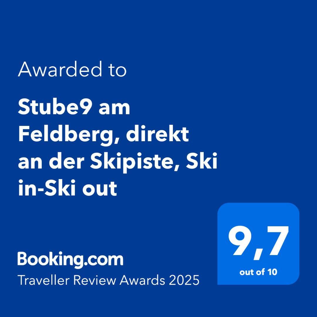 Stube9 Am Feldberg, Direkt An Der Skipiste, Ski In-Ski Out Feldberg  Kültér fotó